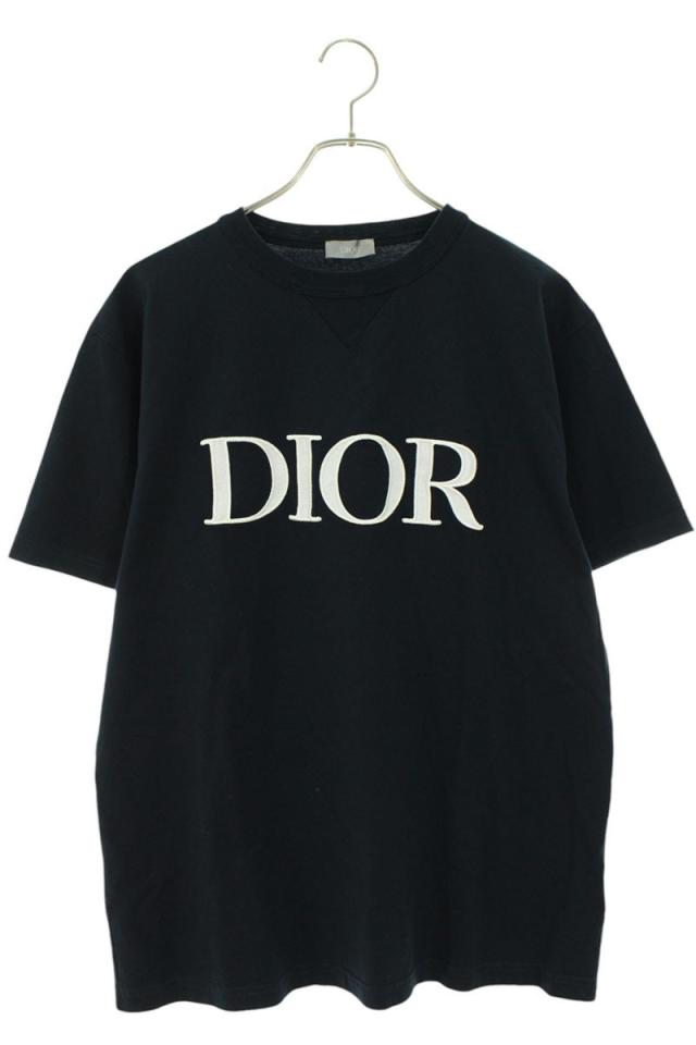 ディオール サイズ:M  21SS  183J685A0677 ロゴ刺繍クルーネックTシャツ 中古 OM10