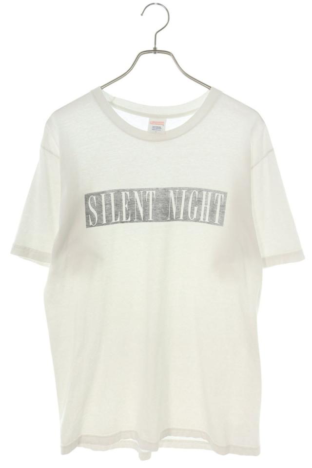 シュプリーム サイズ:L 14AW Silent Night Tee フロントプリントTシャツ 中古 BS55