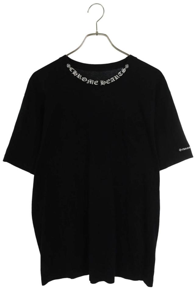 クロムハーツ サイズ:L  CH T-SHRT 1 ネックロゴTシャツ 中古 GZ11