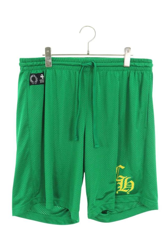 クロムハーツ サイズ:XL  MESH VARSITY SHORTS CHプリントメッシュハーフパンツ 中古 SJ02
