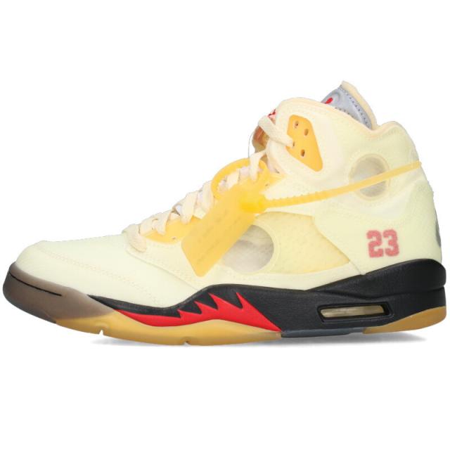 ナイキ オフホワイト サイズ:27cm  AIR JORDAN 5 SAIL DH8565-100 エアジョーダン5セイルスニーカー 中古 SB01