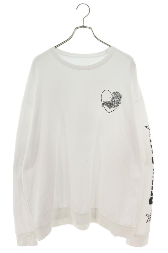クロムハーツ サイズ:XXL  DEADLY DOLL ハートプリントスウェット 中古 SS07