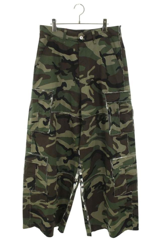ヴェトモン 24AW UA65PA583G サイズ:S カモフラバギーカーゴロングパンツ 新古品 BS55