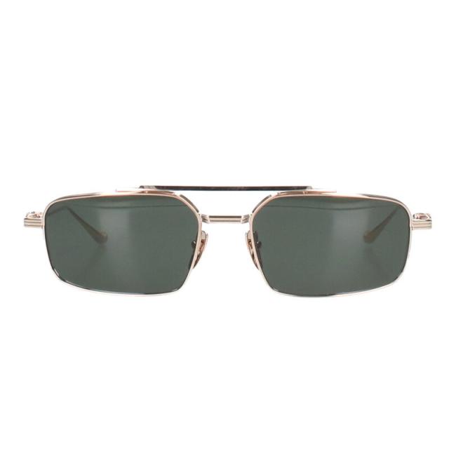 クロムハーツ サイズ:59□19-149  LICK’N ダブルブリッジメタルフレームサングラス 中古 SJ02