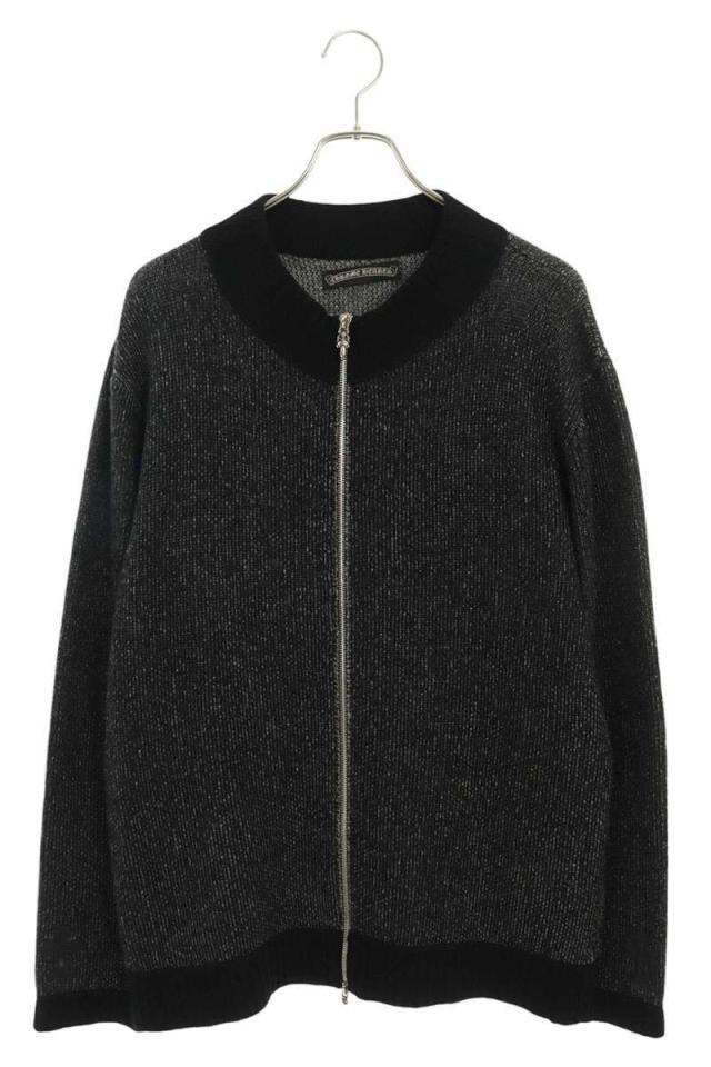 クロムハーツ サイズ:L（JVP） セメタリークロスパッチダガージップカシミヤブルゾン 中古 SJ02