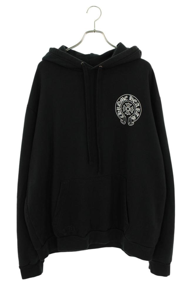 クロムハーツ サイズ:XL  SWTSHRT PLVR LTD 東京限定ホースシュープリントプルオーバーパーカー 中古 GZ11