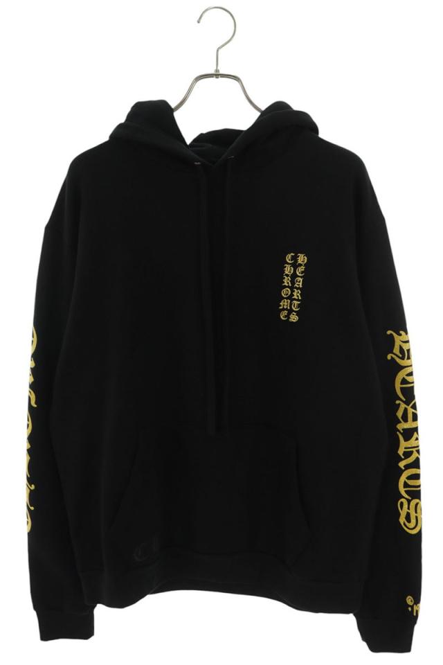 クロムハーツ サイズ:M  SWTSHRT PLVR 1988アームロゴプリントプルオーバーパーカー 中古 SJ02