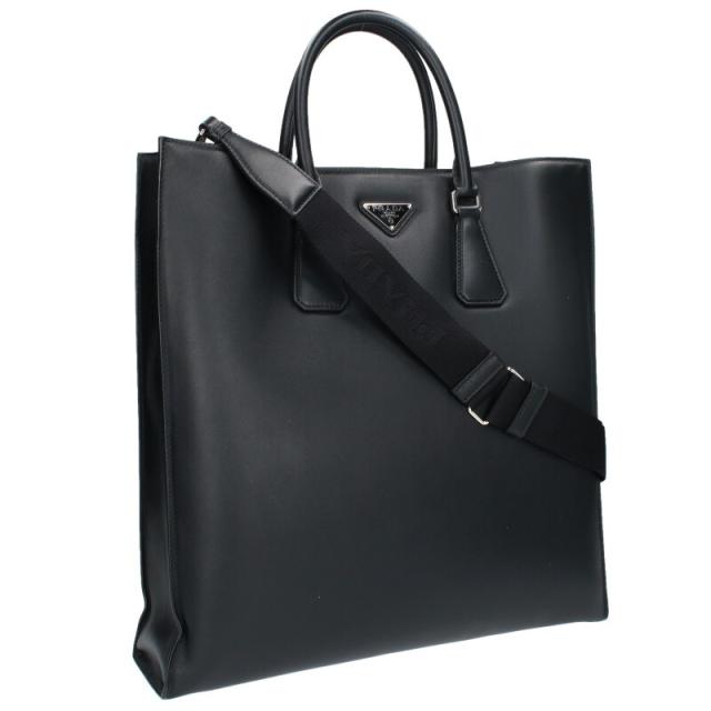 プラダ 2VG111 ロゴプレートレザー2WAYトートバッグ 中古 BS55
