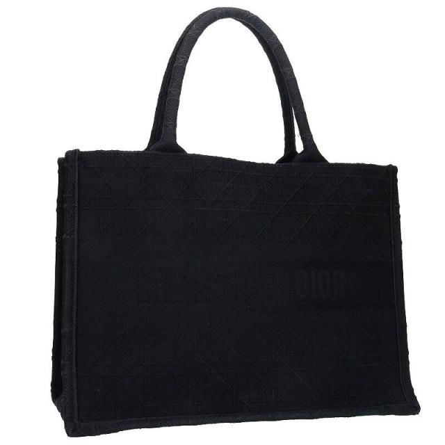 ディオール サイズ:M  BOOK TOTE ブックトート カナージュ キャンバスバッグ 中古 SS13