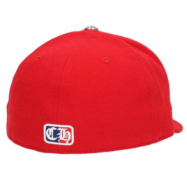 クロムハーツ サイズ:7 1/2 FITTED WOOL ACRYLIC SERGE ハート刺繍