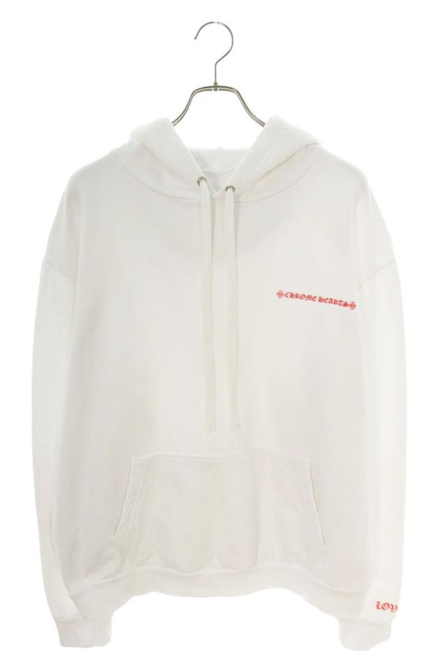 クロムハーツ サイズ:L  LLS HOODIE バックプリントパーカー 中古 NO05