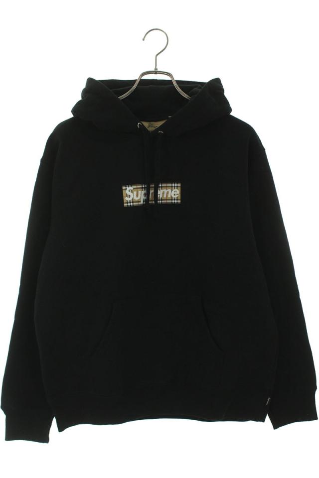 シュプリーム  バーバリー サイズ:S  22SS  Burberry Box Logo Hooded Sweatshirt バーバリーボックスロゴパーカー 中古 HJ12