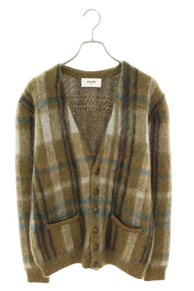 セリーヌバイエディスリマン サイズ:S  20AW  2A32J204L ブラッシュドモヘアカーディガン 中古 SB01