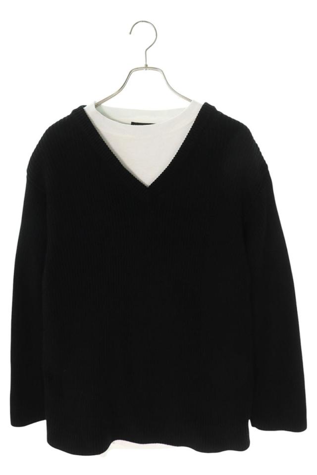 バレンシアガ サイズ:1  678555 T3218 Tシャツレイヤードニット 中古 SB01