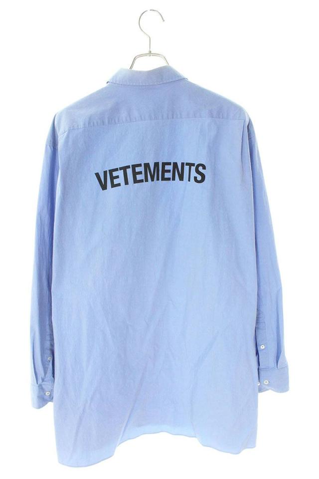 ヴェトモン サイズ:XS 18SS MSS18SH13 バックロゴプリントオーバー