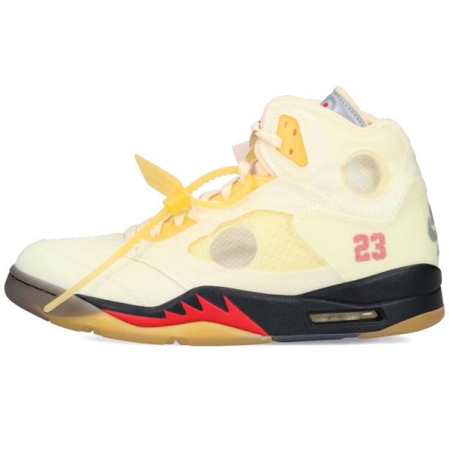 ナイキ オフホワイト サイズ:28.5cm  AIR JORDAN 5 SAIL DH8565-100 エアジョーダン5セイルスニーカー 中古 BS55