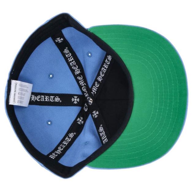 クロムハーツ サイズ:7.25   FITTED WOOL ACRYLIC SERGE ハート刺繍クロスボタン帽子 中古 SJ02 クロムハーツ サイズ:7.625 FITTED WOOL ACRYLIC SERGE ハート刺繍