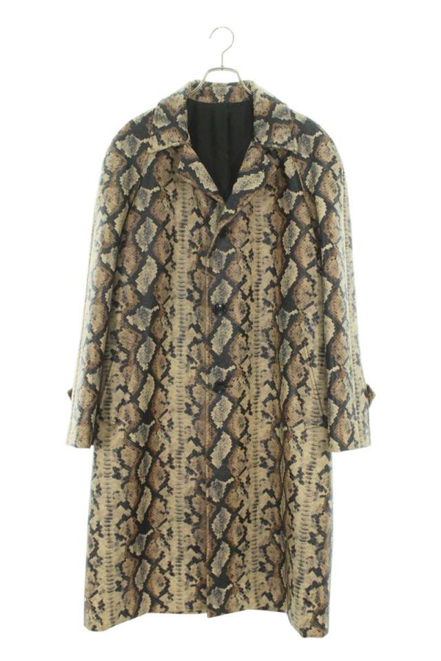 セリーヌバイエディスリマン サイズ:44  23SS  2M82A652T クチュール パイソンプリント レザーチェスターコート 中古 BS55