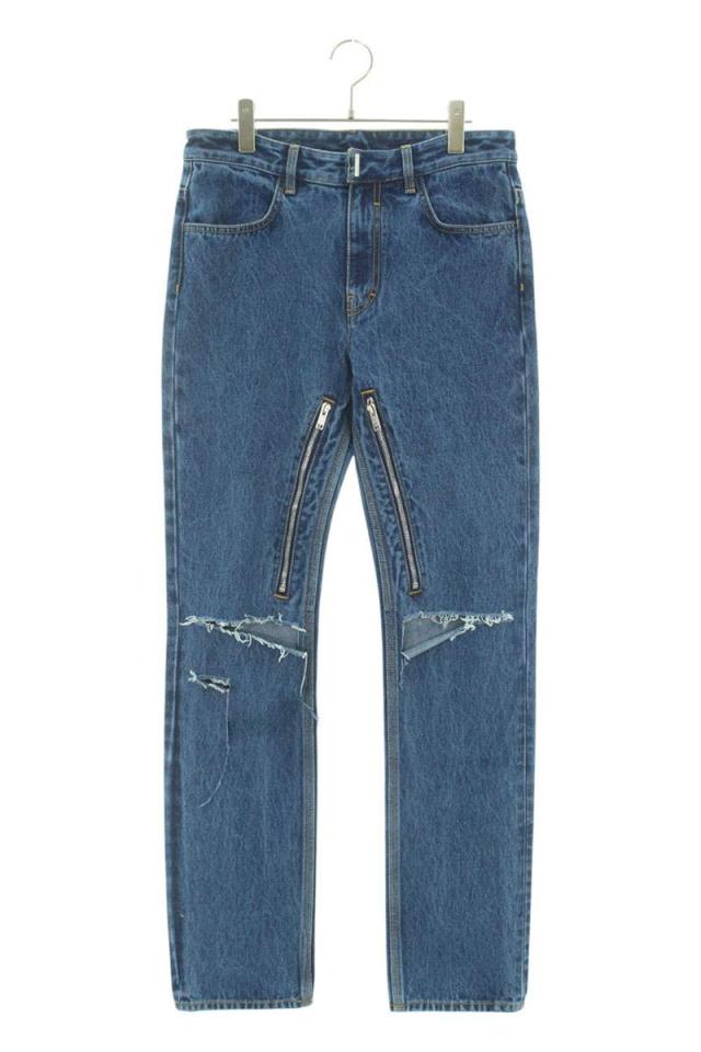 ジバンシィ サイズ:29インチ  23SS  BM518L5Y4V ニークラッシュジップデザインデニムパンツ 中古 BS55