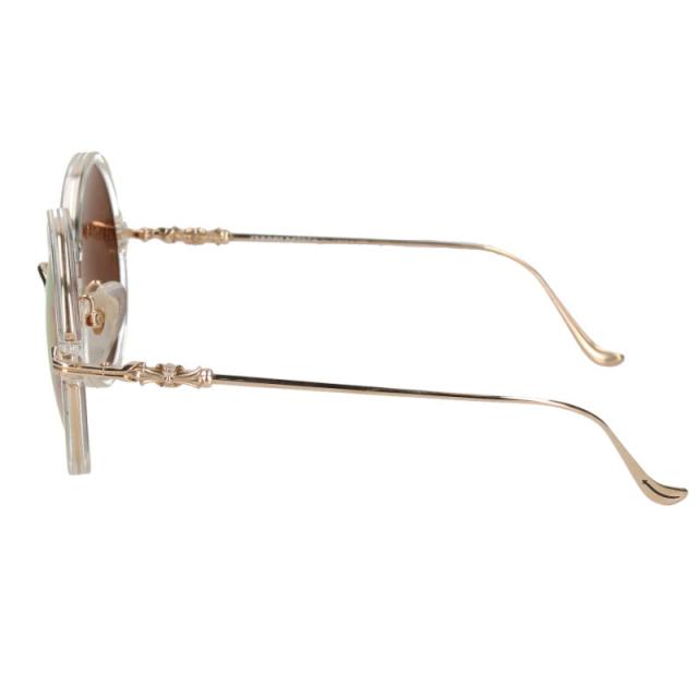 クロムハーツ サイズ:52□24-131  MOIST メタルテンプルラウンドフレームサングラス 中古 SJ02 クロムハーツ サイズ:52□24-131 MOIST メタルテンプルラウンド