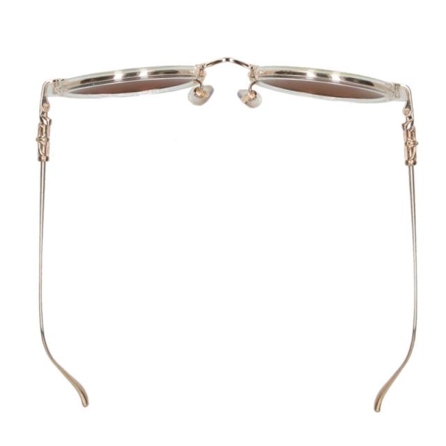 クロムハーツ サイズ:52□24-131 MOIST メタルテンプルラウンド