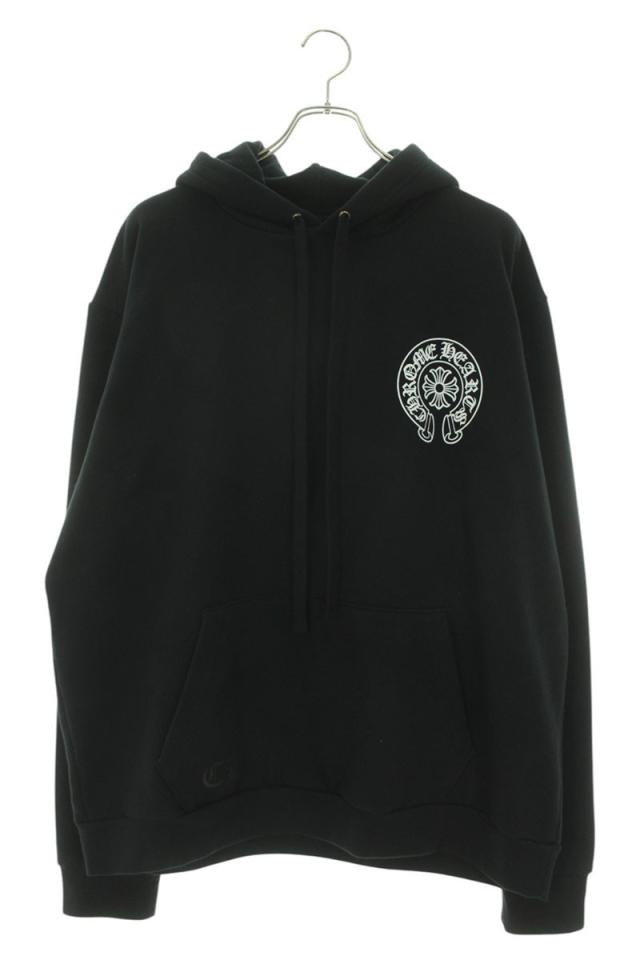 クロムハーツ サイズ:L  SWTSHRT PLVR LTD 東京限定ホースシューバックプリントプルオーバーパーカー 中古 SS13