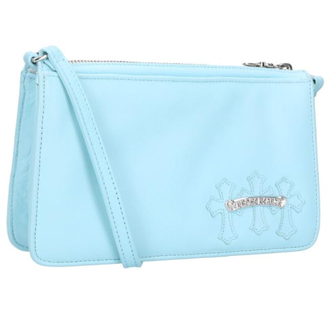 クロムハーツ   THE NIGHT ラベルクロスパッチレザーハンドバッグ 中古 SJ02