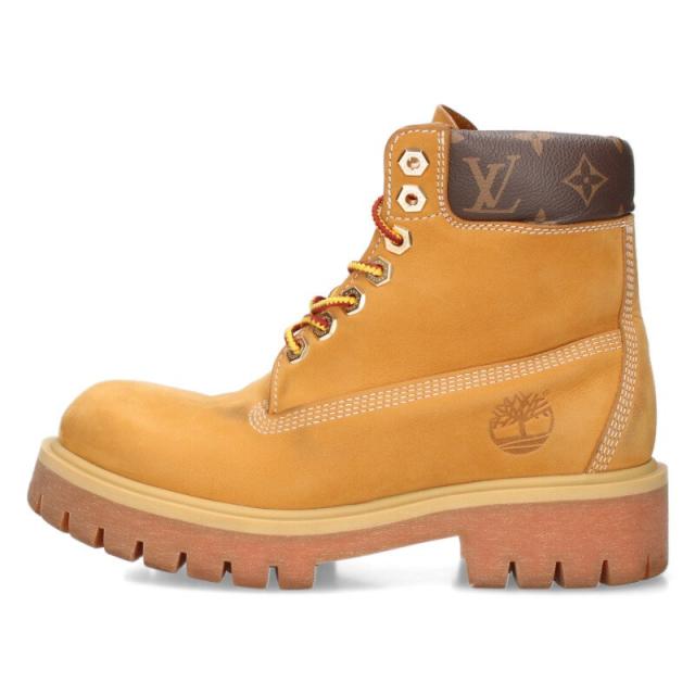 ルイヴィトン  ティンバーランド サイズ:7  24AW  FA0264 6INCH ANKLE BOOT モノグラム切替アンクルブーツ 中古 OM10