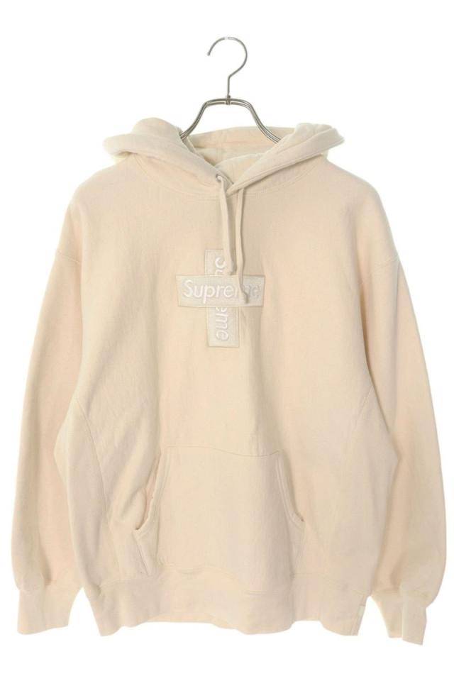 シュプリーム サイズ:M  20AW  Cross Box Logo Hooded Sweatshirt クロスボックスロゴフーデッドスウェットシャツパーカー 中古 OM10