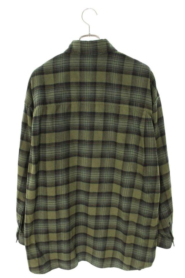 バレンシアガ  24AW  794656 TQM20 チェック柄レイヤードオーバーサイズ長袖シャツ メンズ 1 バレンシアガ サイズ:1 24AW 794656 TQM20 チェック柄レイヤード