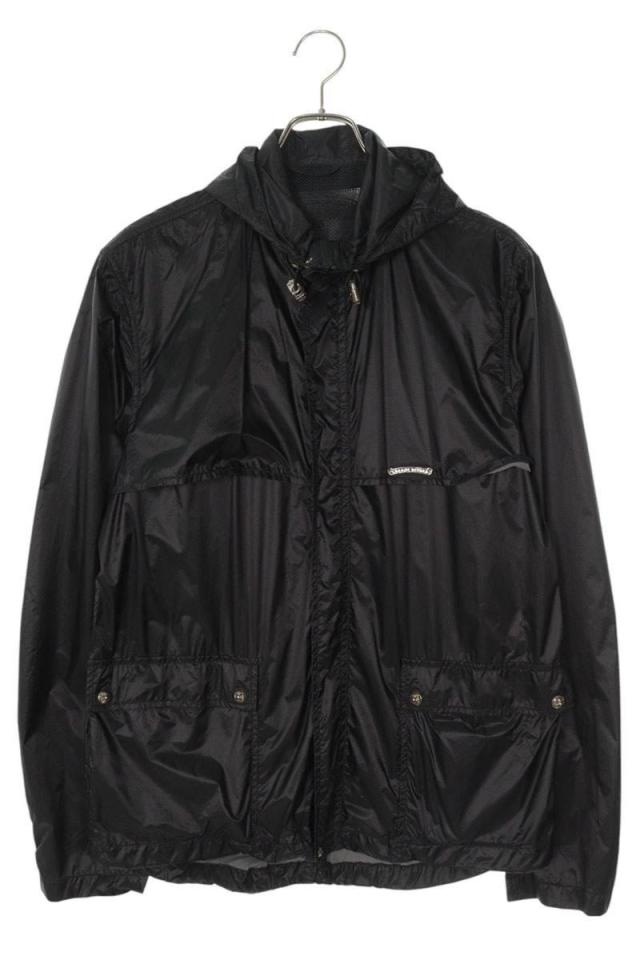 クロムハーツ サイズ:M フードクロスパッチナイロンジップブルゾン 中古 SS07