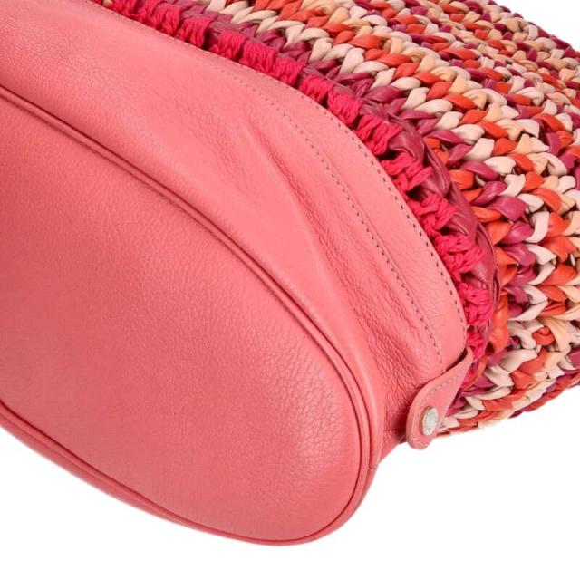 ジミーチュウ  編み込みレザーショルダーバッグ 中古 BS99 ジミーチュウ 編み込みレザーショルダーバッグ 中古 BS99