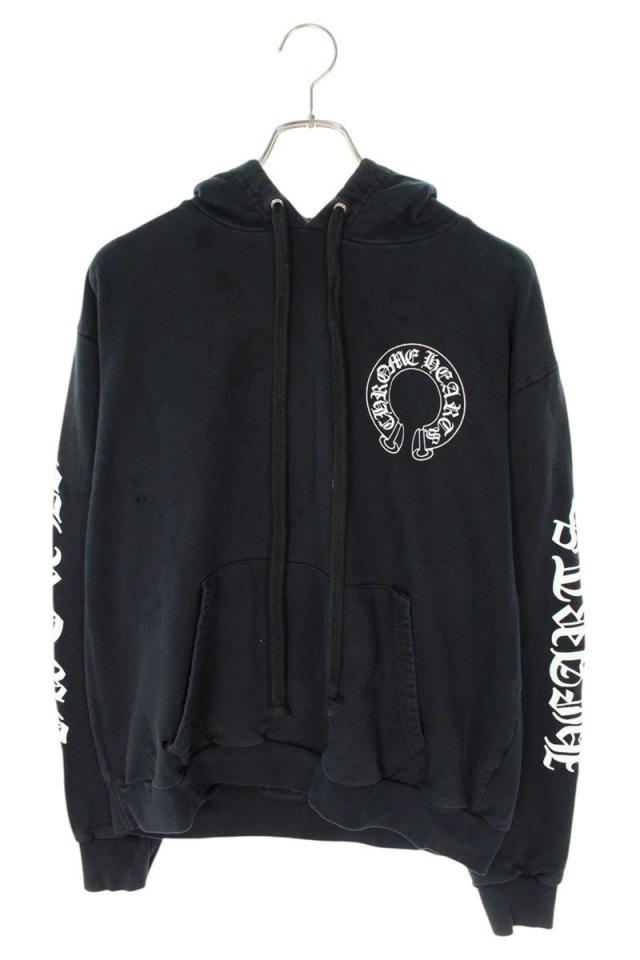 クロムハーツ サイズ:M（JVP）  SWTSHRT PLVR MATTY BOY バックホースシュープリントパーカー 中古 SS07