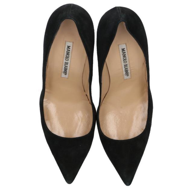 マノロブラニク サイズ:37.5 スエードヒールパンプス 中古 BS99 MANOLO