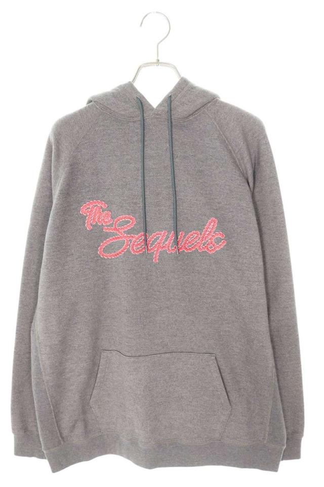 シークエル サイズ:XL  23AW  SQ-23AW-HD-03 ロゴプリントプルオーバーパーカー 中古 BS99
