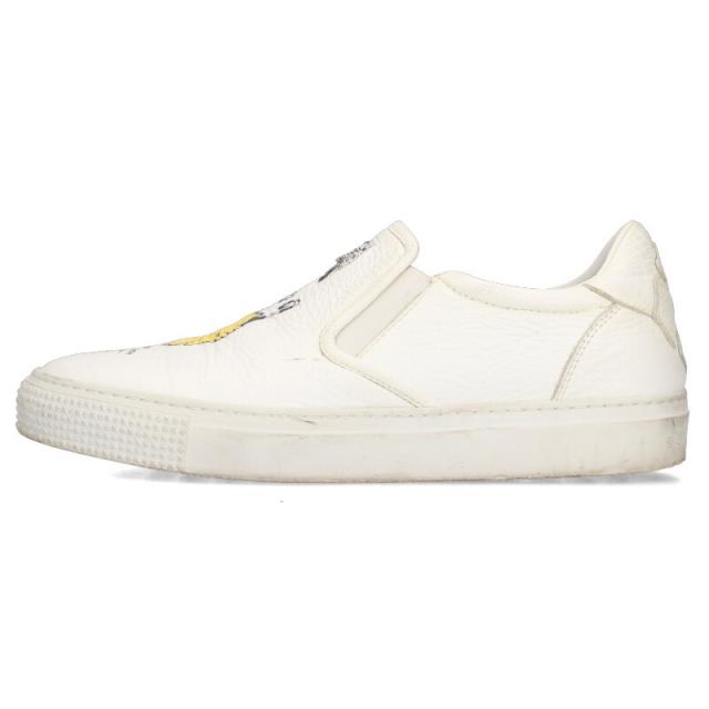 クロムハーツ サイズ:40  SLIP ON  スリッポン MATTY BOYペイントダガー装飾スニーカー 中古 SJ02