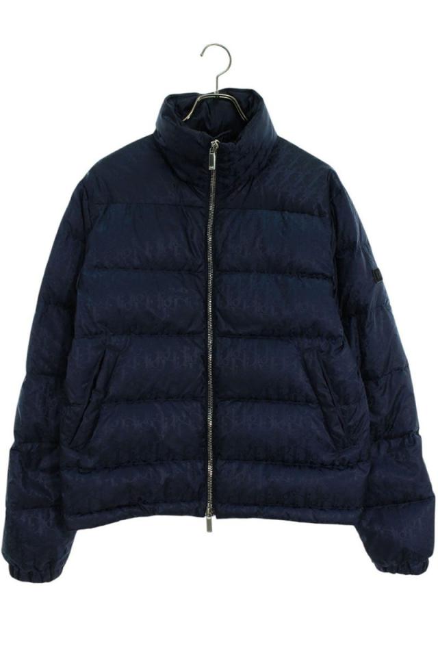 ディオール サイズ:42 943C449A4462 オブリーク総柄ナイロンダウンジャケット 中古 SS13