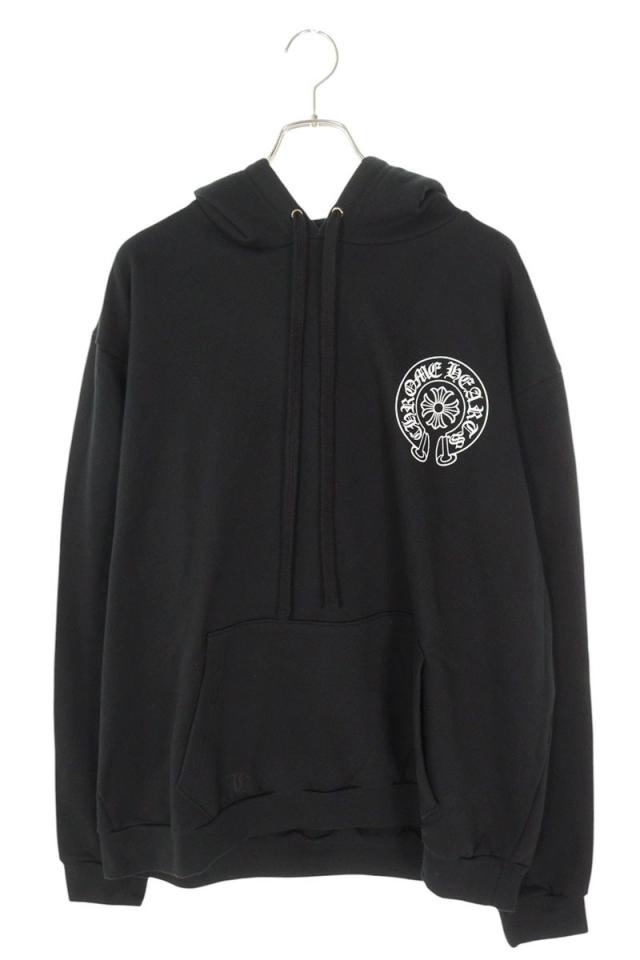 クロムハーツ サイズ:XL  SWTSHRT PLVR LTD マイアミ限定袖フローラルプルオーバーパーカー 中古 SJ02