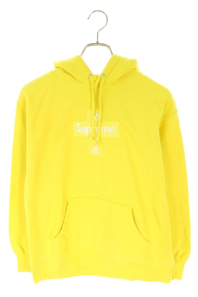 シュプリーム サイズ:S  20AW  Cross Box Logo Hooded Sweatshirt クロスボックスロゴフーデッドスウェットシャツパーカー 中古 SB01