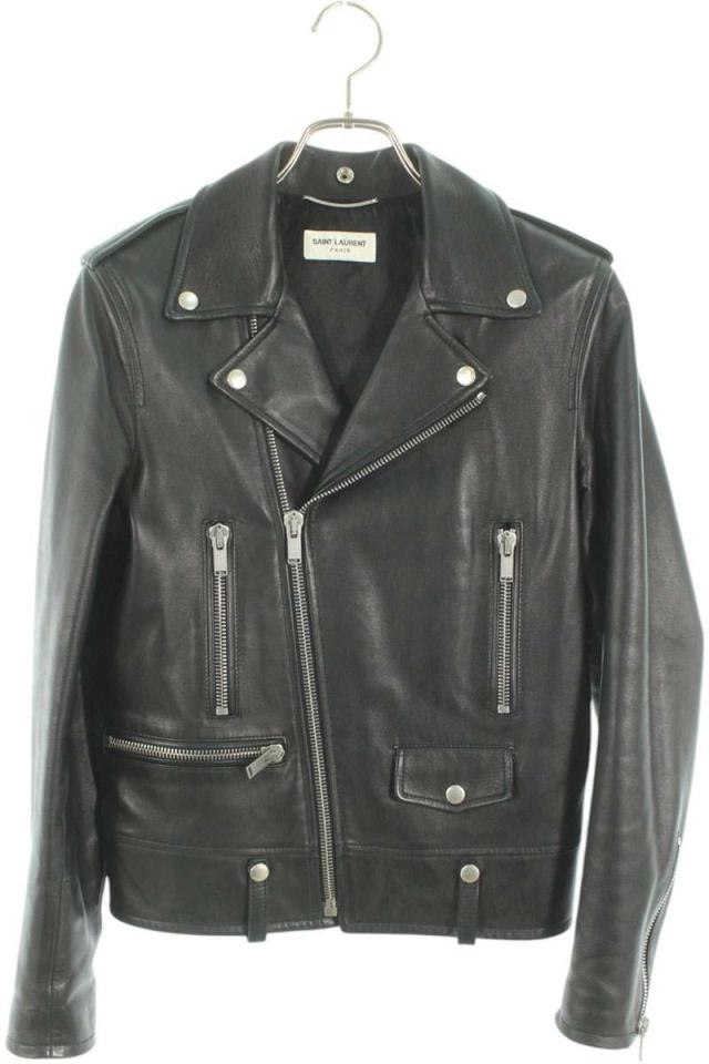 サンローランパリ サイズ:42 L01 484284 Y5YA2 クラシックモーターサイクルライダースレザージャケット 中古 OM10