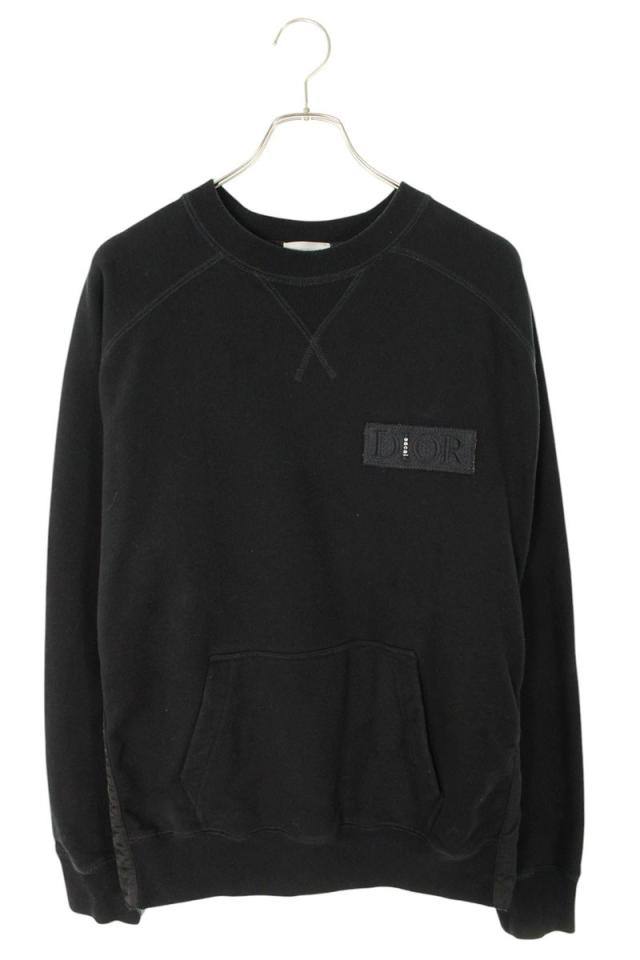 ディオール サイズ:M  21AW  213J643A0687 ロゴ刺繍コットンフリーススウェット 中古 BS99