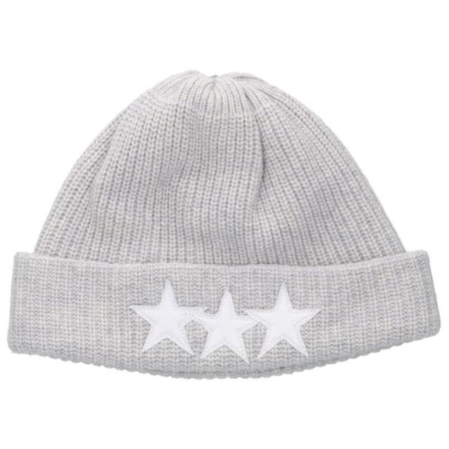 クロムハーツ  スターパッチカシミヤビーニーニット帽子 中古 FK04