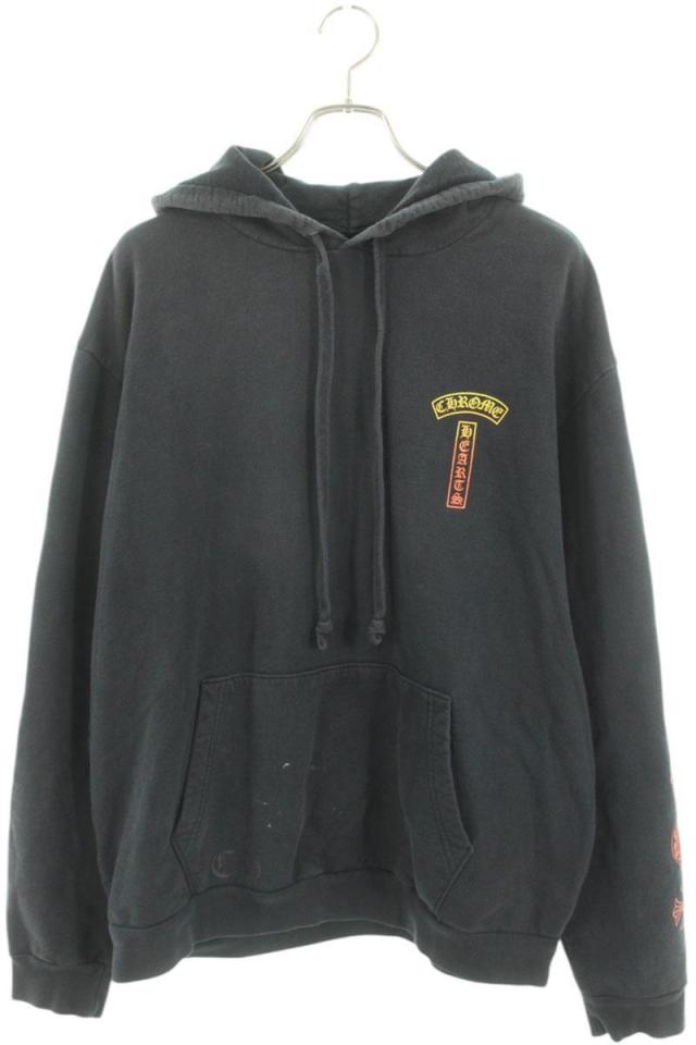 クロムハーツ サイズ:L  SWTSHRT HD PLVR CHグラデーションプリントプルオーバーパーカー 中古 GZ11