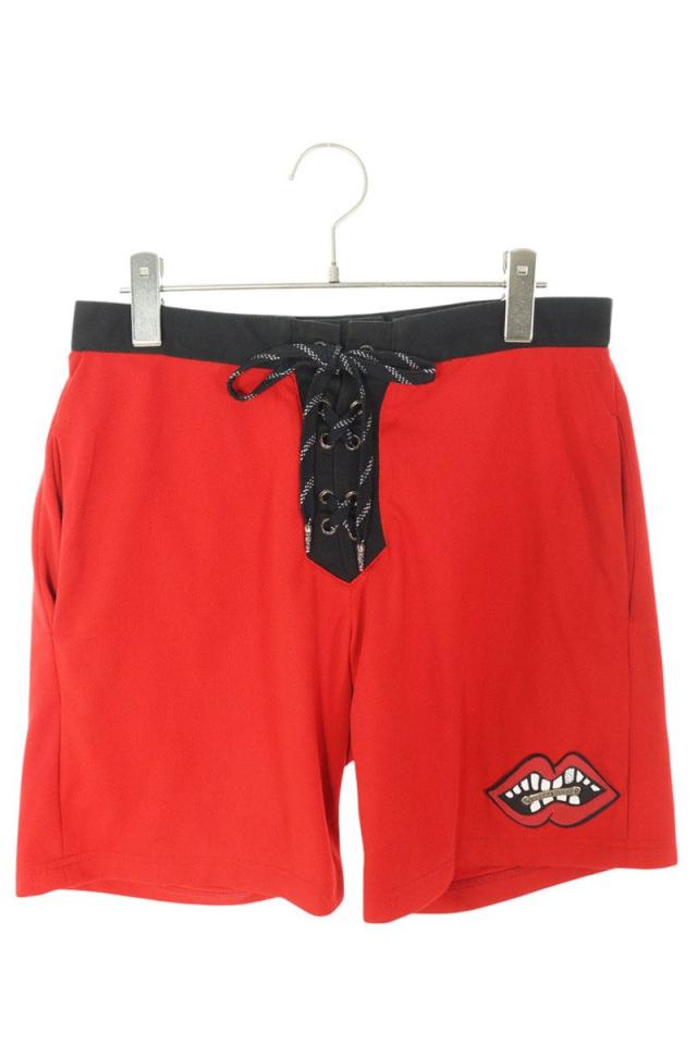 クロムハーツ サイズ:S MATTY BOY チョンパーレザーパッチトラックハーフパンツ 中古 GZ11