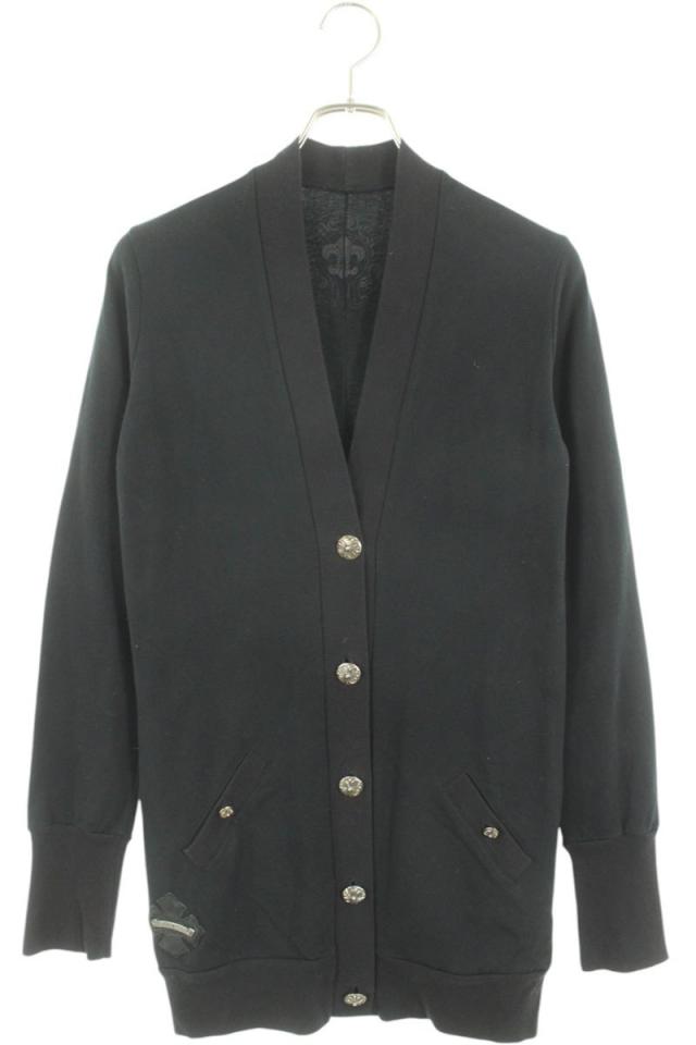 クロムハーツ サイズ:M クロスボールボタンコットンロングカーディガン 中古 SS07