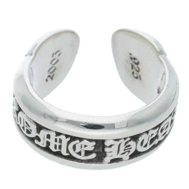 クロムハーツ サイズ:10号  SM SCROLL LABEL スモールスクロールラベル シルバーリング 中古 SS07