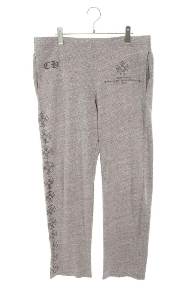 クロムハーツ サイズ:L CHプラスロゴプリントスウェットロングパンツ 中古 SJ02
