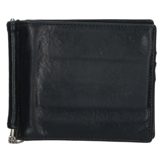 クロムハーツ   WALLET MONEY CLIP マネークリップレザーウォレット財布 中古 SJ02
