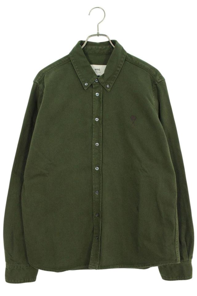 アミアレクサンドルマテュッシ サイズ:M  25SS  USH060DE0054 376 ハートA刺繍長袖シャツ 新古品 FK04