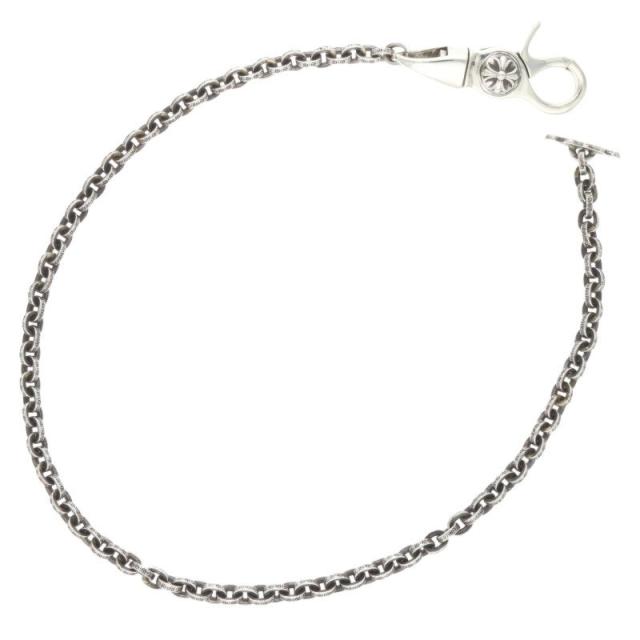 クロムハーツ CHN PAPER TBAR Tバーペーパーチェーン シルバーウォレットチェーン 中古 FK04